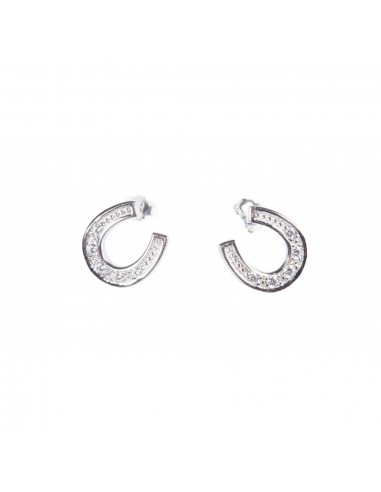 Comprar online HKM Horseshoe earrings with diamanté