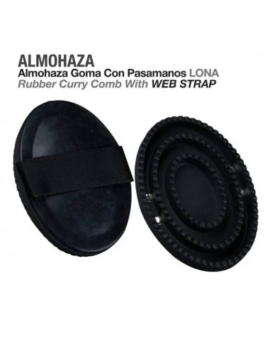 Comprar online Rubber Curry Comb with web strap