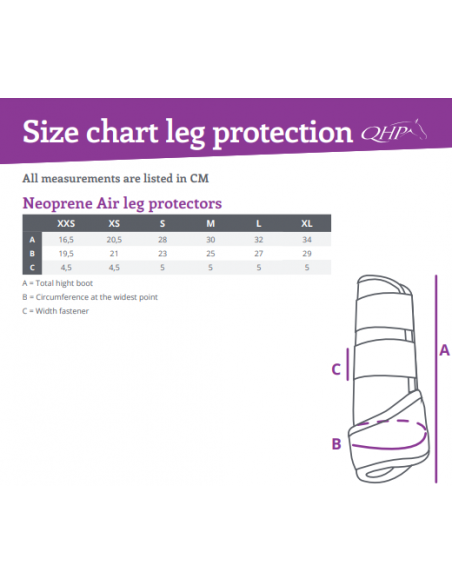 QHP Neoprene Air Leg protectors