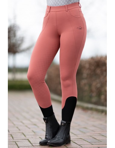 Comprar online HKM Riding leggings Rosewood silicone...