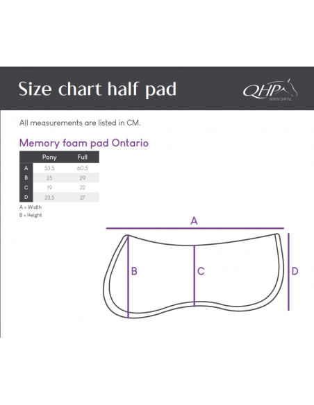 QHP Half Pad Memory Foam Ontario