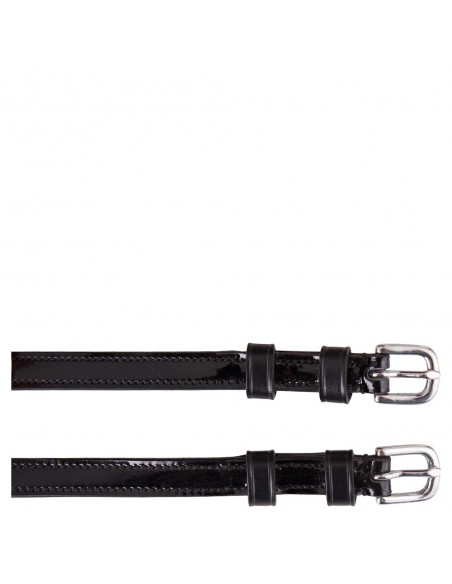 BR Patent Leather Spur Straps 12 mm